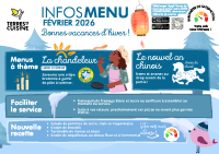 INFOS MENU FEVRIER 2026